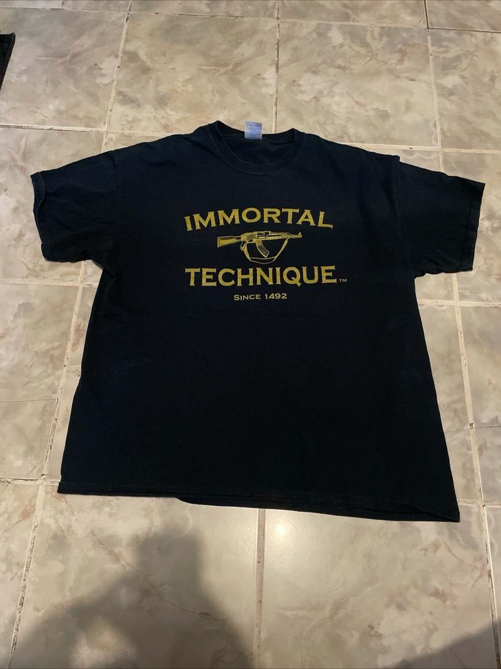 Vintage 90s Y2K Immortal Technique T-Shirt XL Metal Punk Band Tee RARE